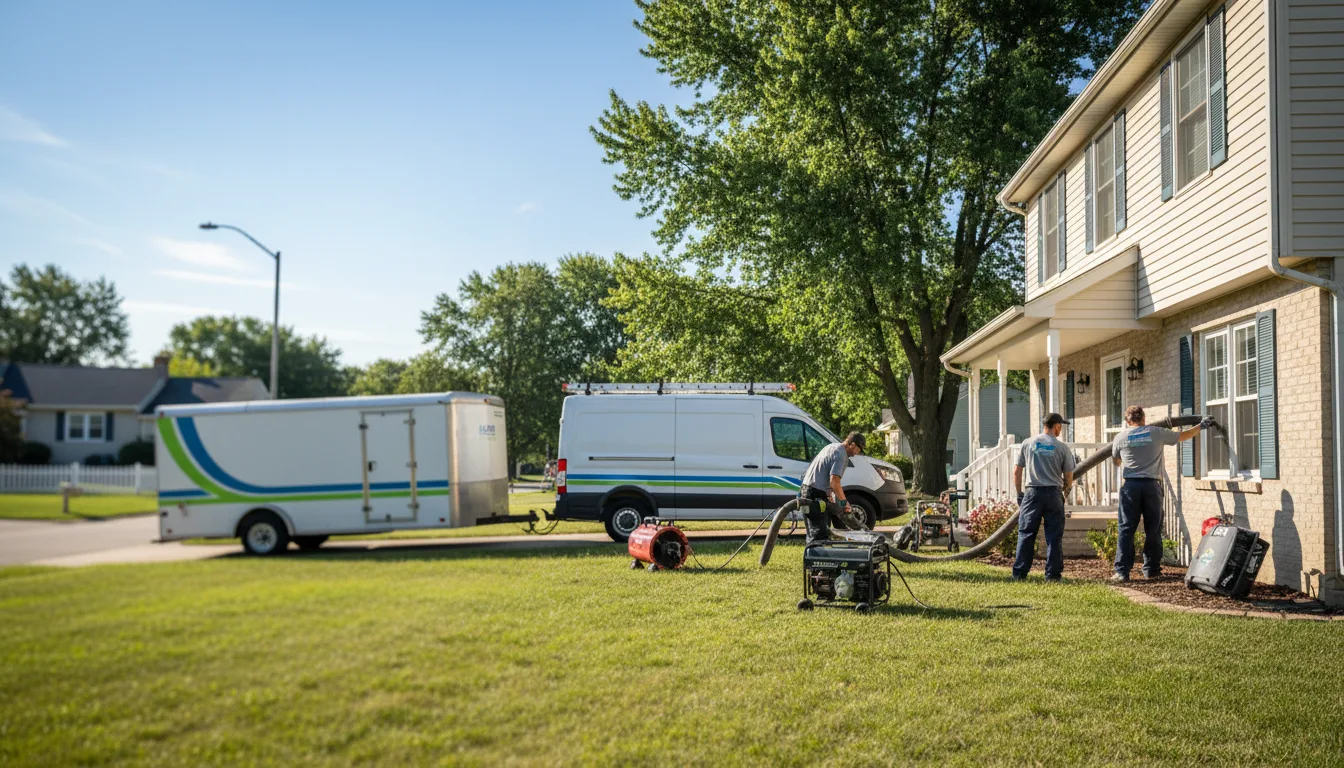 Flooded Basement Restoration And Cleanup With Repair in Sadorus, IL near me